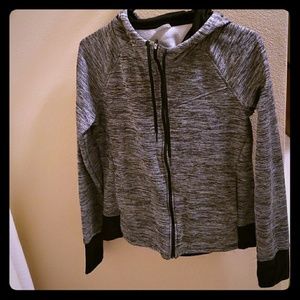 Women's black/white hoodie